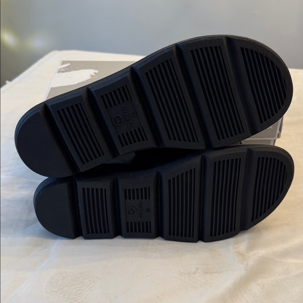 New with tags and box! Tamaris Black Slingback Sandals, leather sz 40 - Picture 5 of 9